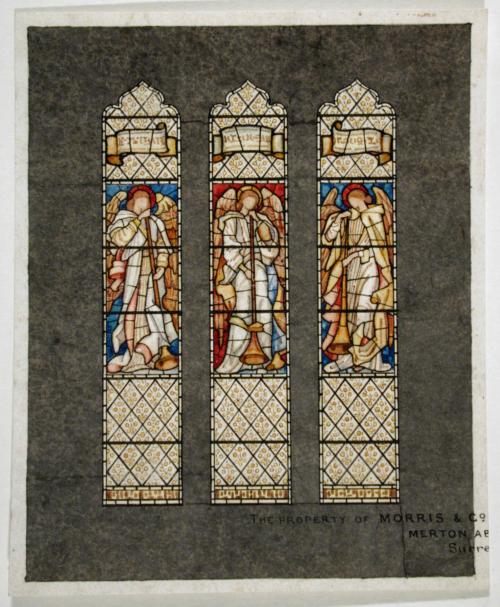 Three Angels with Long Trumpets