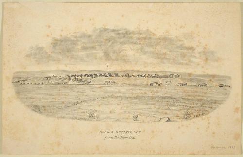 Fort D. A. Russell W.T. from the South-East, September, 1869