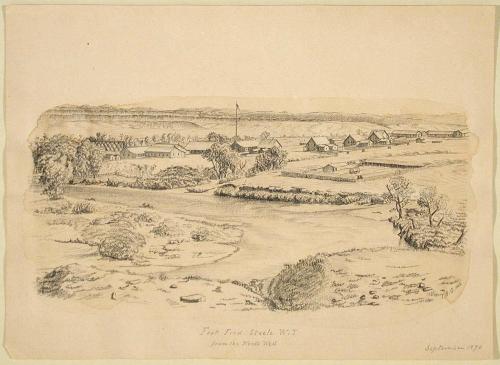 Fort Fred Steele W.T. from the North-West, September, 1870