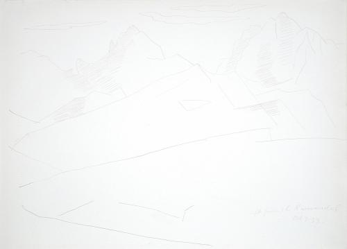 Mountain Landscape with Clouds