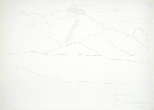 Mountain Landscape with Clouds