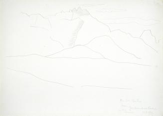 Mountain Landscape with Clouds
