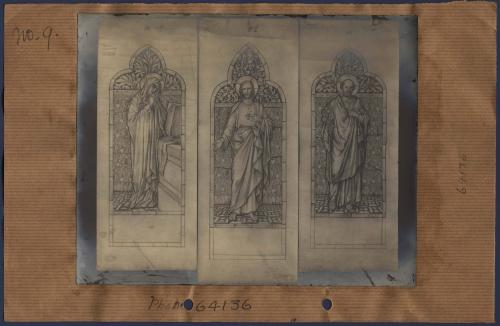 Mary, Mother of Sorrow; Christ with Sacred Heart; Saint Joseph