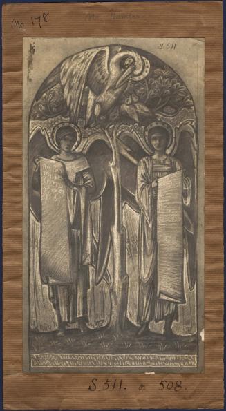 Pelican with Young, Two Angels