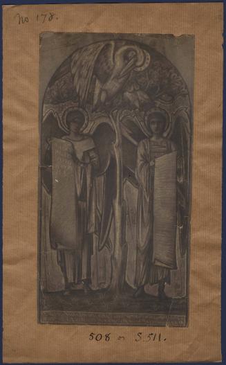 Pelican with Young, Two Angels