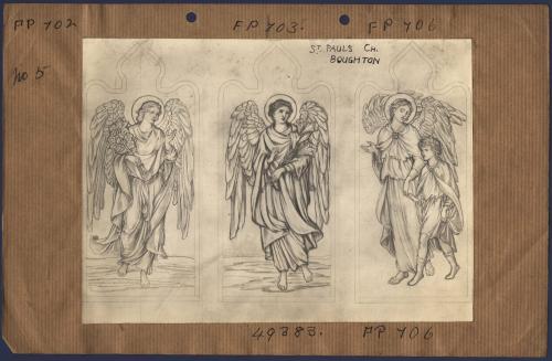 Angel with Roses; Angel with Lilies; Gaurdian Angel with Boy