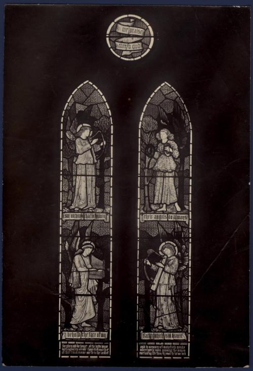 Angel with Harp; Angel with Organ; Angel with Cymbals; Angel with Scrolled Harp