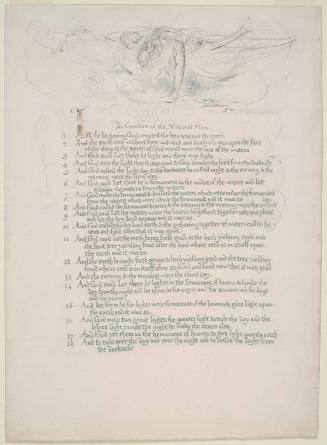 Illustrated manuscript of Genesis : God the Father in the act of Creation