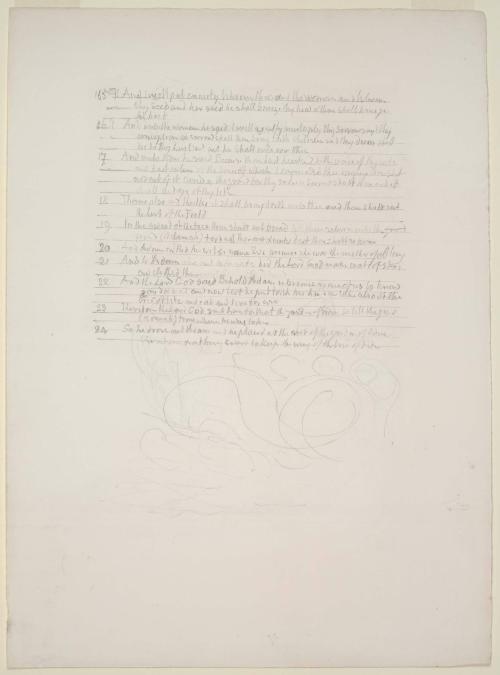 Illustrated manuscript of Genesis : The expulsion from Eden(?)