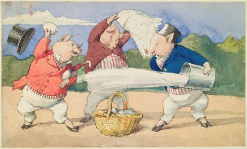 Three Pigs Went to Market