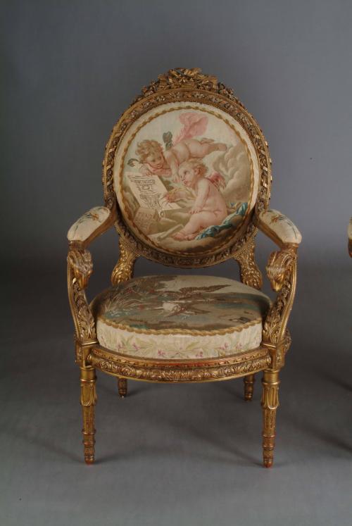 Tapestry-Covered Chair