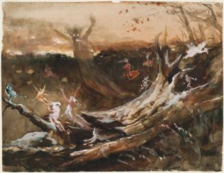 Fairy Figures Around a Blasted Oak