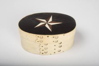 Oval Box with Inlaid Five-point Star