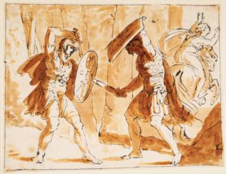 Rinaldo and Ferrau Fight for Angelica
