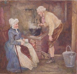 Old Couple in a Cottage Kitchen