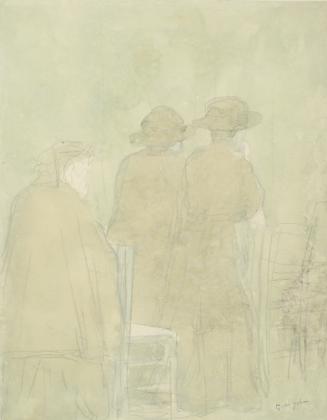 Two Girls and Woman in Church