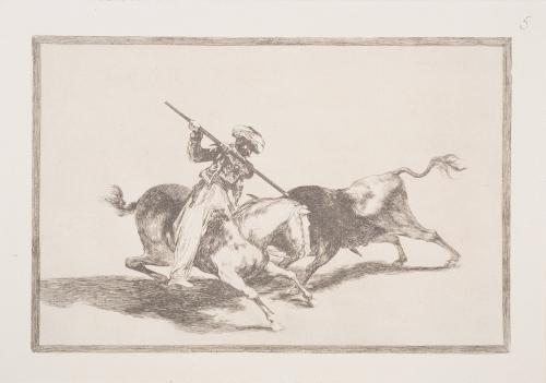 Change title: The spirited Moor Gazul is the first to spear bulls according to the rules (El animoso moro Gazul es el primero que lanceo toros en regla)
