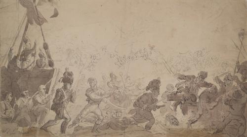 British Repulsing the French