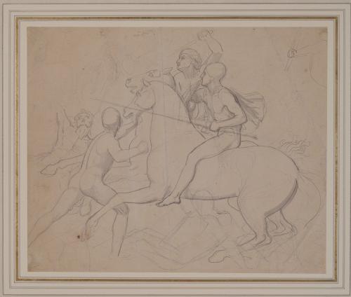 Battle Scene with Charging Cavalry