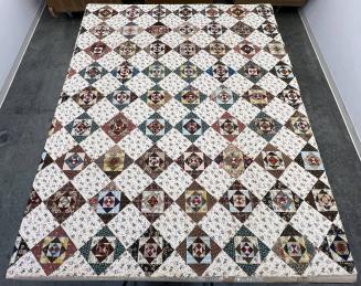 English or American chintz quilt