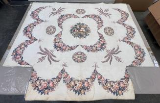 English or American chintz quilt