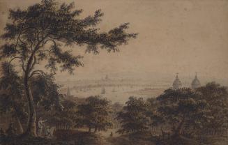 Greenwich Hospital and London from Flamstead