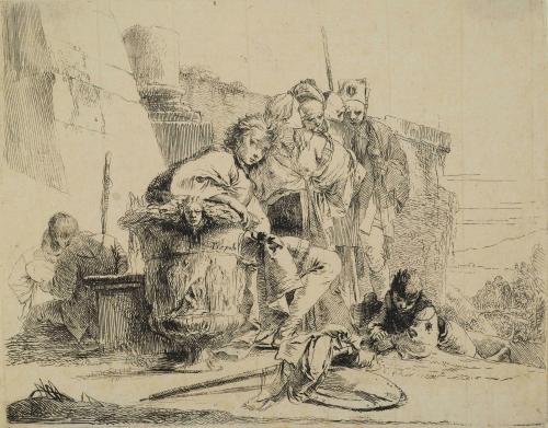 Young Man Seated, Leaning on an Urn