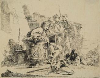 Young Man Seated, Leaning on an Urn
