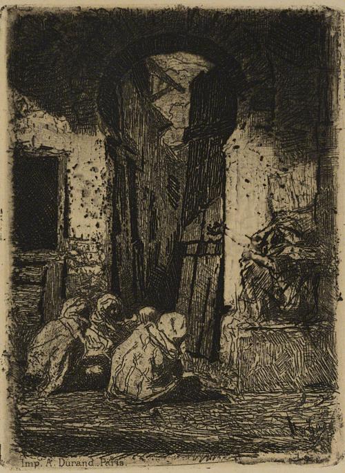 Tangier, Seated Arabs