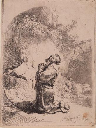 Saint Jerome Praying: Arched