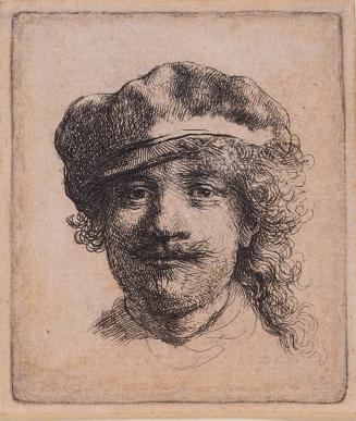 Self-Portrait Wearing a Soft Cap: Full Face, Head Only