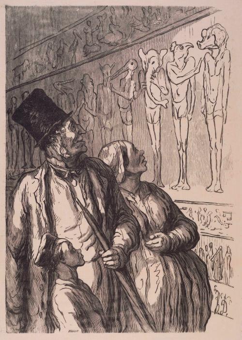 At the Universal Exhibition – Egyptian Section (À l'Exposition Universelle - Section Égyptienne)