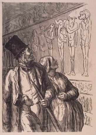 At the Universal Exhibition – Egyptian Section (À l'Exposition Universelle - Section Égyptienne)