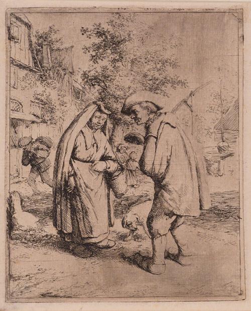Man Talking to a Woman