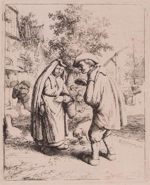 Man Talking to a Woman