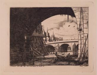 An Arch of the Notre-Dame Bridge, Paris (L'Arche du Pont Notre-Dame, Paris)