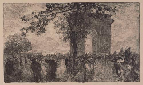 Return from the Woods, Place de l'Étoile (Retour du Bois, Place de l'Étoile)
