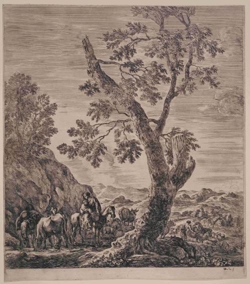 Peasant Woman on Horseback with a Child in Her Arms