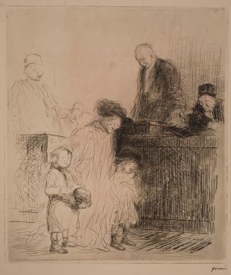 Coming Out of the Hearing (La sortie de l'audience)