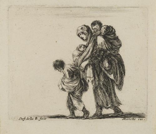 A Beggar Woman with Three Children