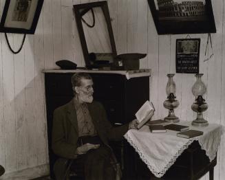 Interior of postmaster Brown's home at Old Rag. Shenandoah National Park, Virginia, October 1935