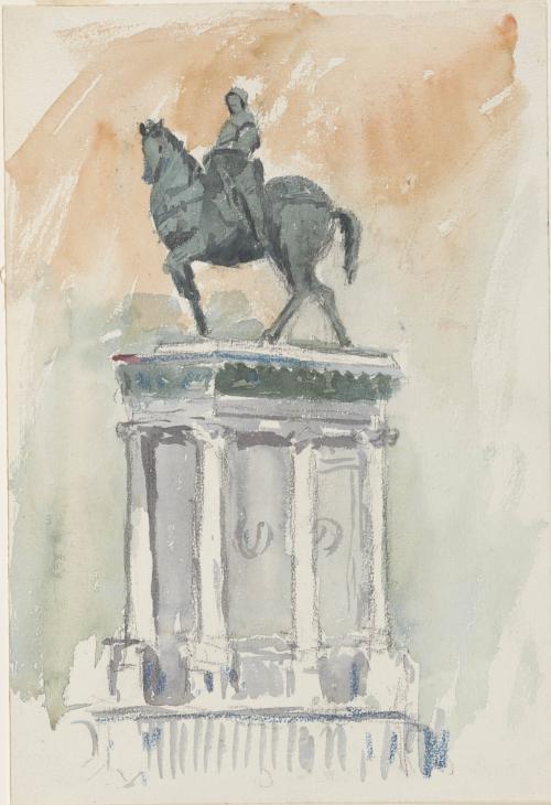 Study of Verrochio's Equestrian Statue of Colleoni, Venice