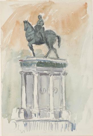 Study of Verrochio's Equestrian Statue of Colleoni, Venice