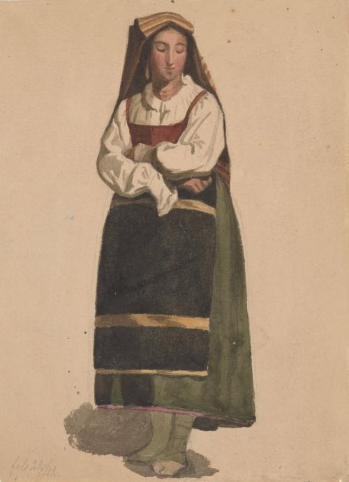 Standing Woman with Folded Arms