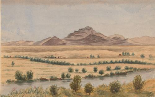 The Rillito near Fort Lowell Tucson Mountains in the Distance