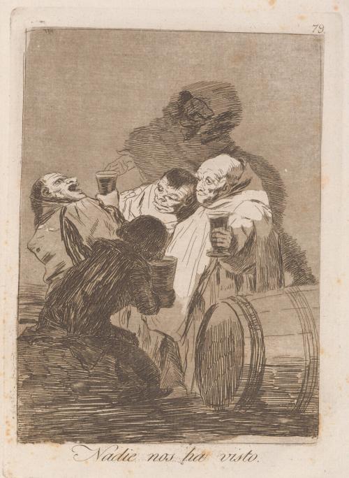 No one has seen us (Nadie nos ha visto), Plate 79 from Los Caprichos
