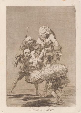 What one does to another (Unos á otros), Plate 77 from Los Caprichos