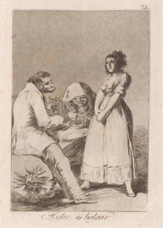 It is better to be lazy (Mejor es holgar), Plate 73 from Los Caprichos