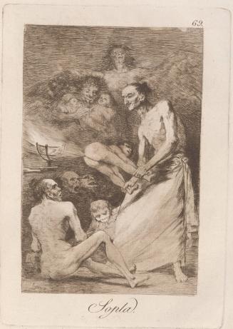 Blow (Sopla), Plate 69 from Los Caprichos
