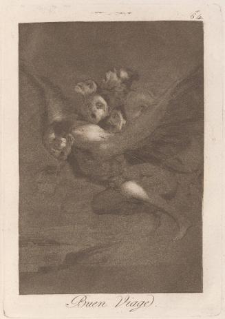 Bon voyage (Buen Viage), Plate 64 from Los Caprichos